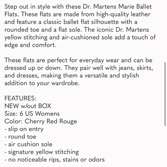 DR MARTENS Marie Ballet Flat - Picture 10 of 10